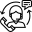 Icon illustrating customer support services for drone light show businesses, ensuring smooth operation of drones for light shows